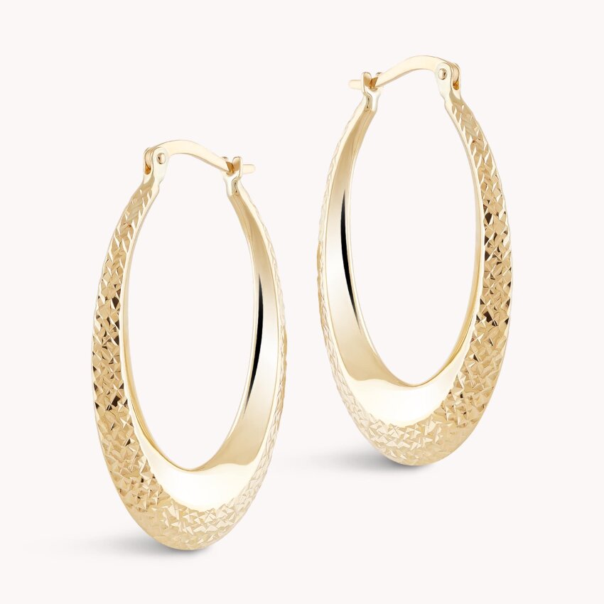 Zlatne naušnice alke Reljefni uzorak