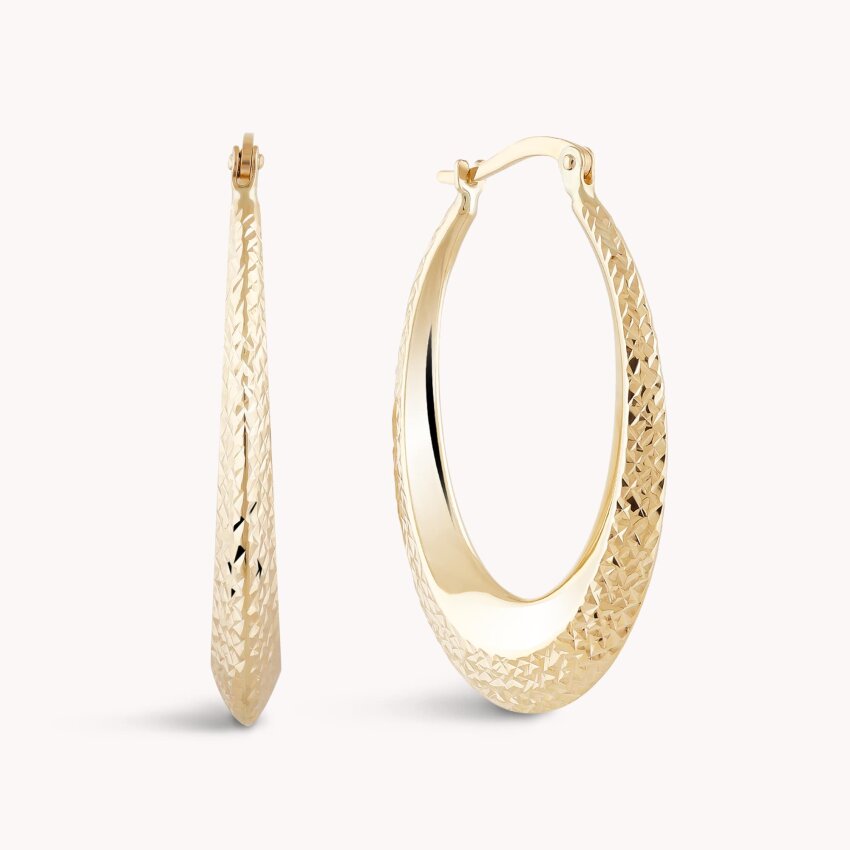 Zlatne naušnice alke Reljefni uzorak