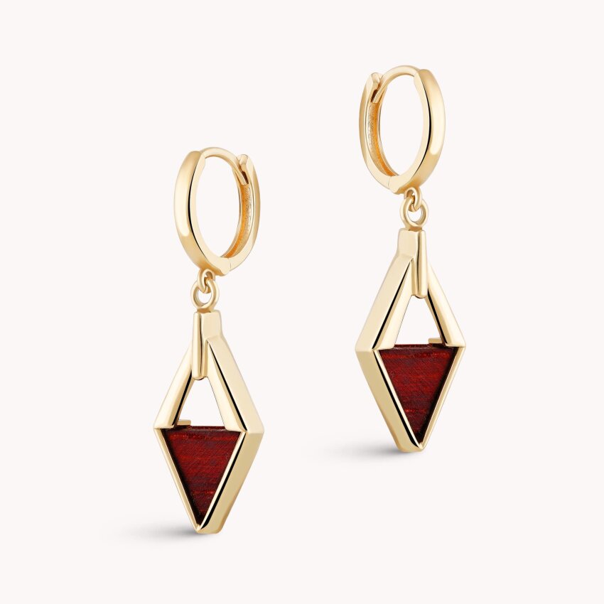 Zlatne naušnice Romb