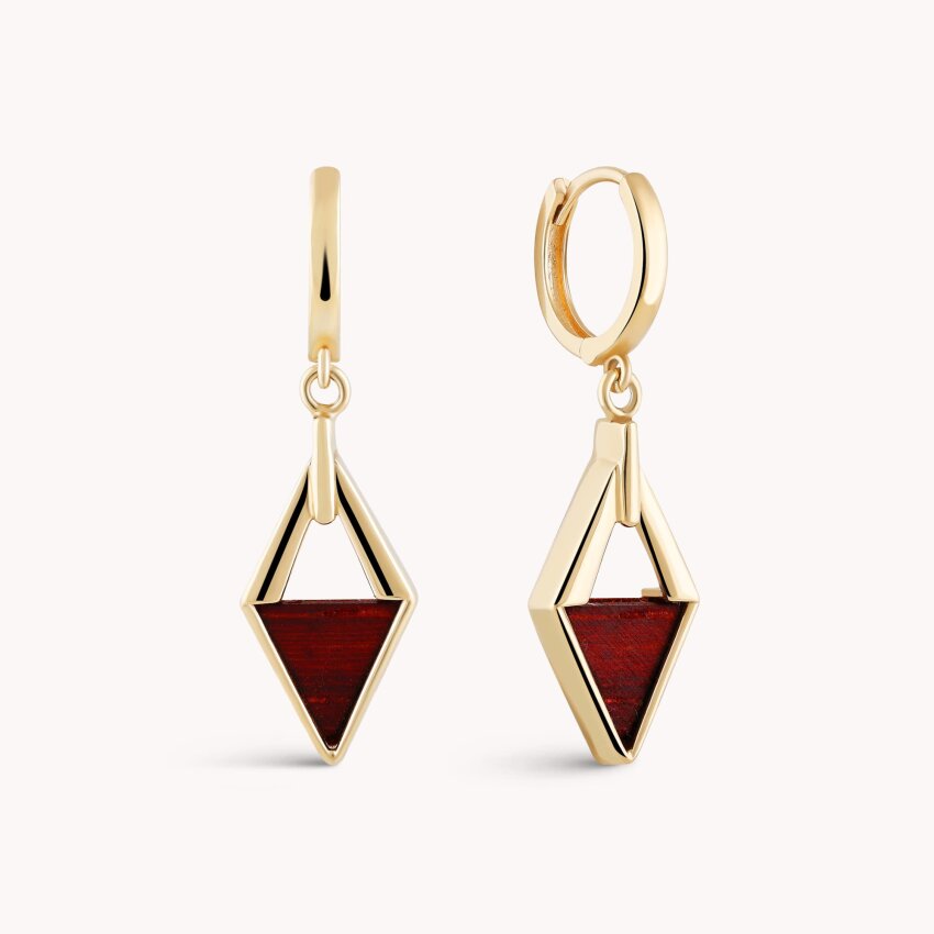 Zlatne naušnice Romb
