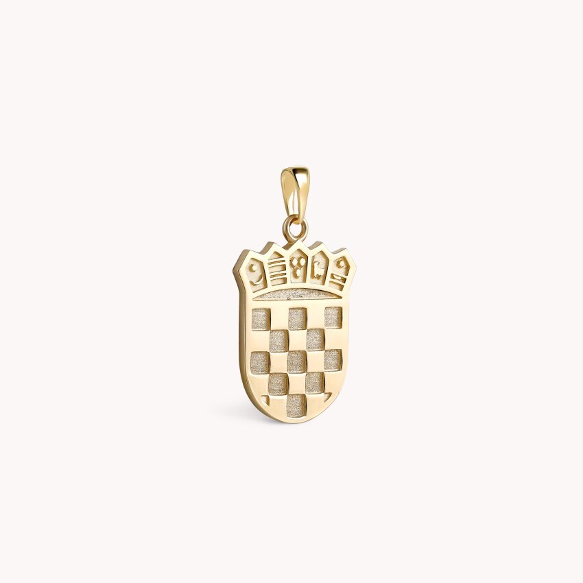 Zlatni privjesak Hrvatski grb