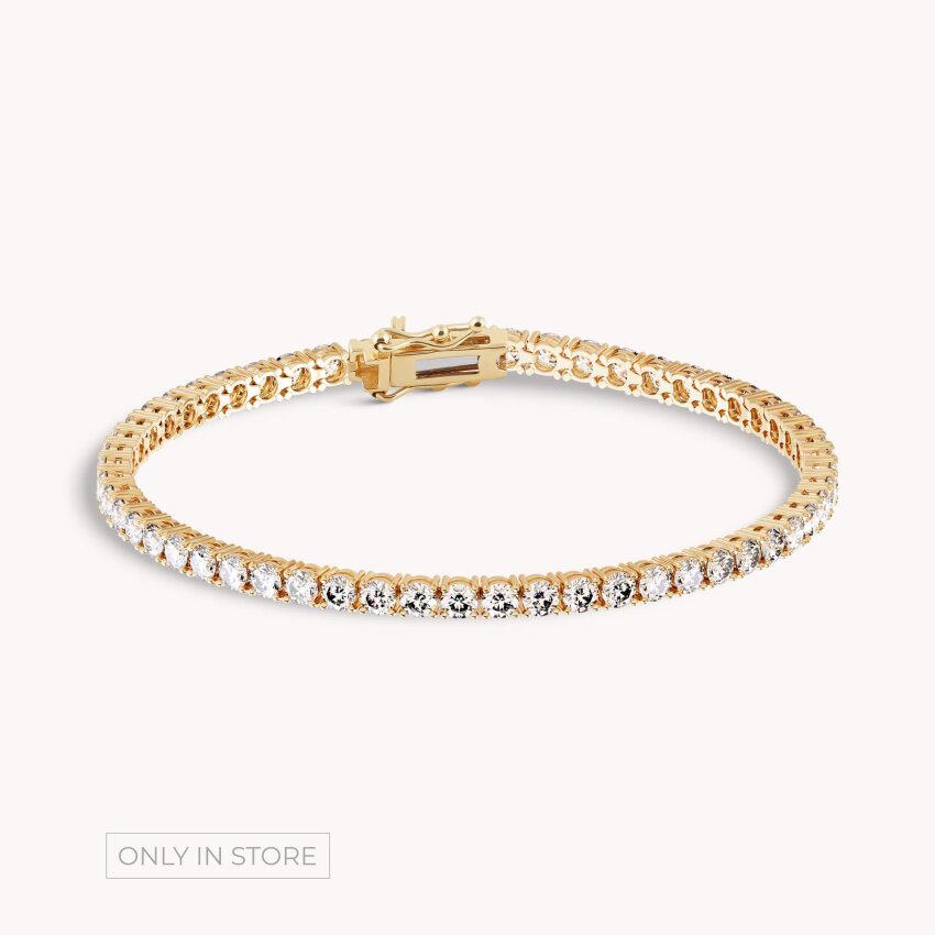 Dijamantna narukvica Sjajno Žuto zlato