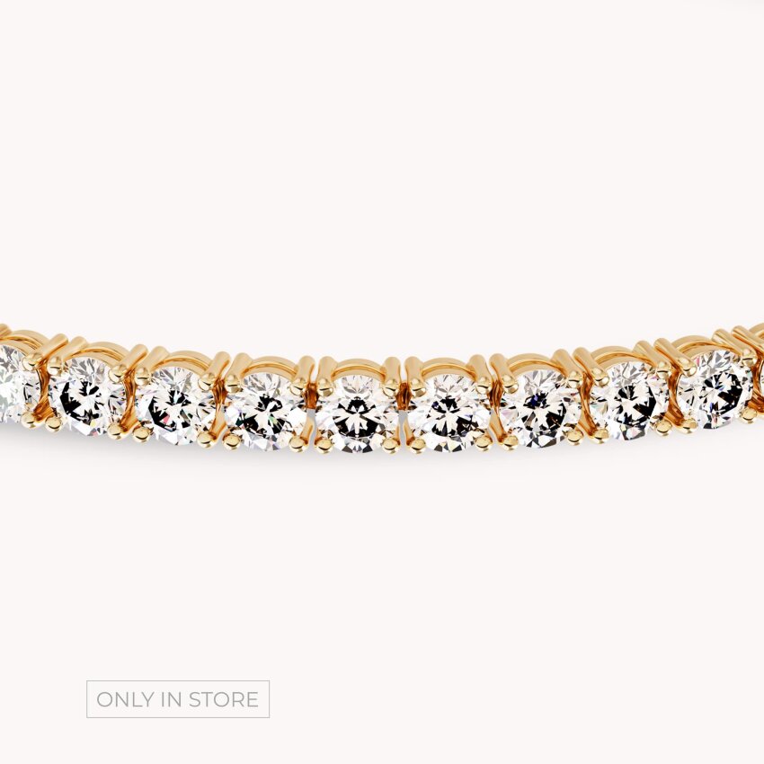 Dijamantna narukvica Sjajno Žuto zlato