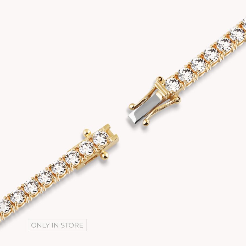 Dijamantna narukvica Sjajno Žuto zlato