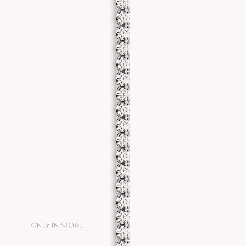 Dijamantna narukvica Sjajno Bijelo zlato