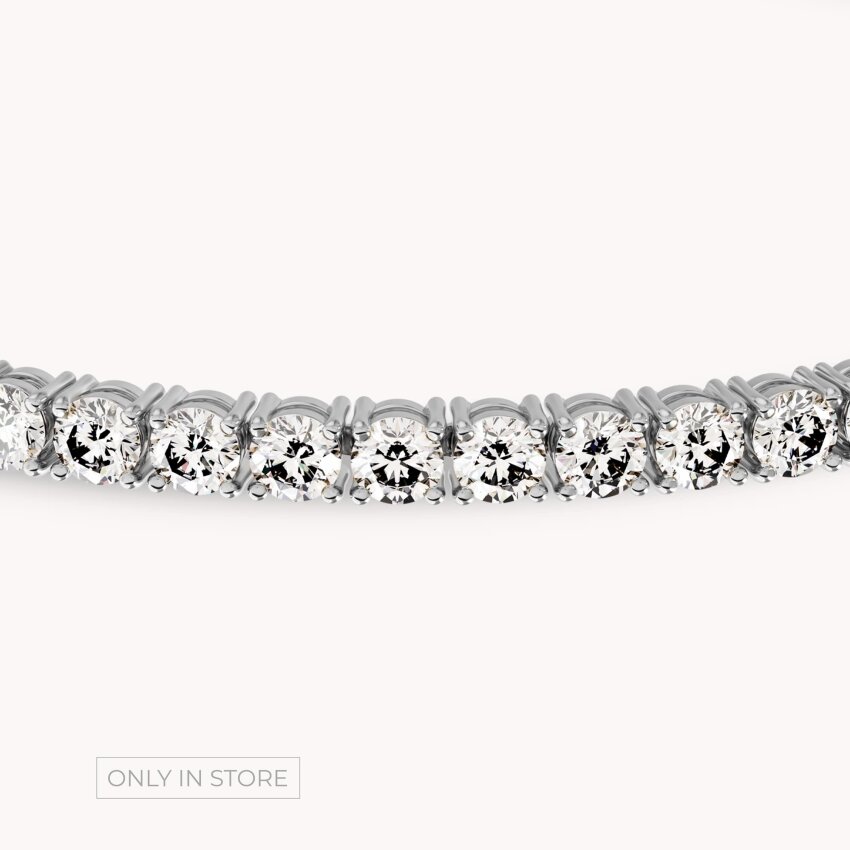 Dijamantna narukvica Sjajno Bijelo zlato