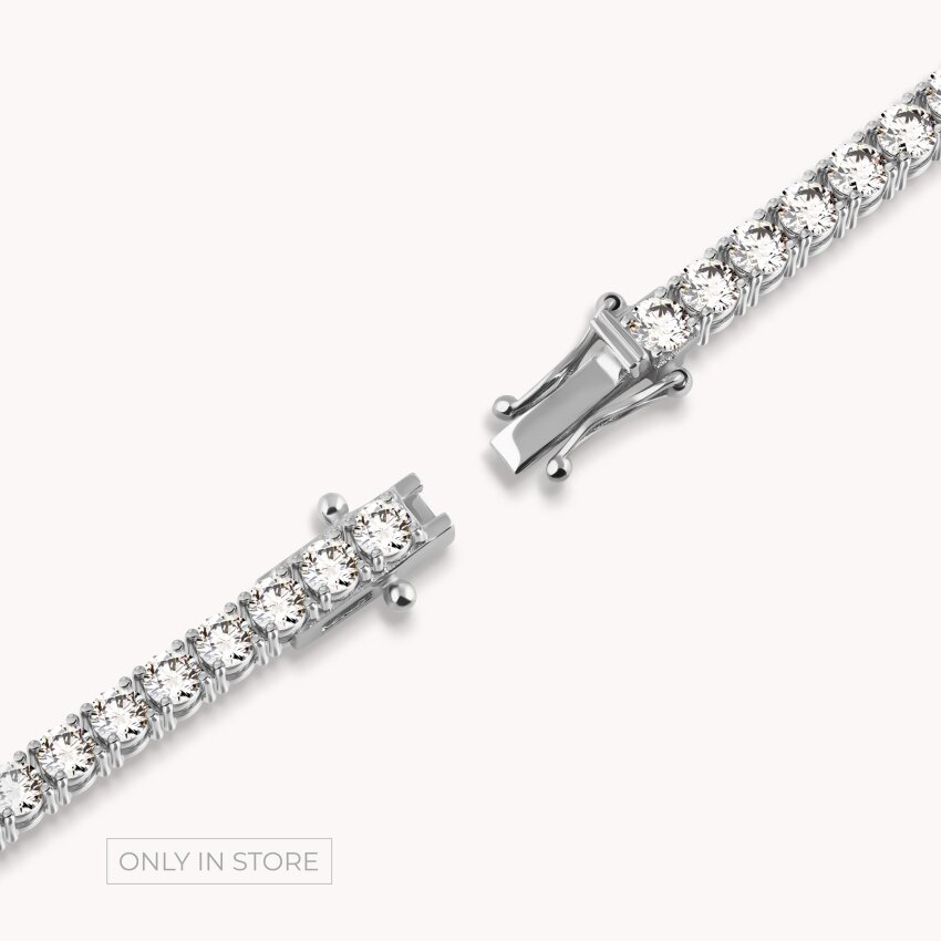 Dijamantna narukvica Sjajno Bijelo zlato