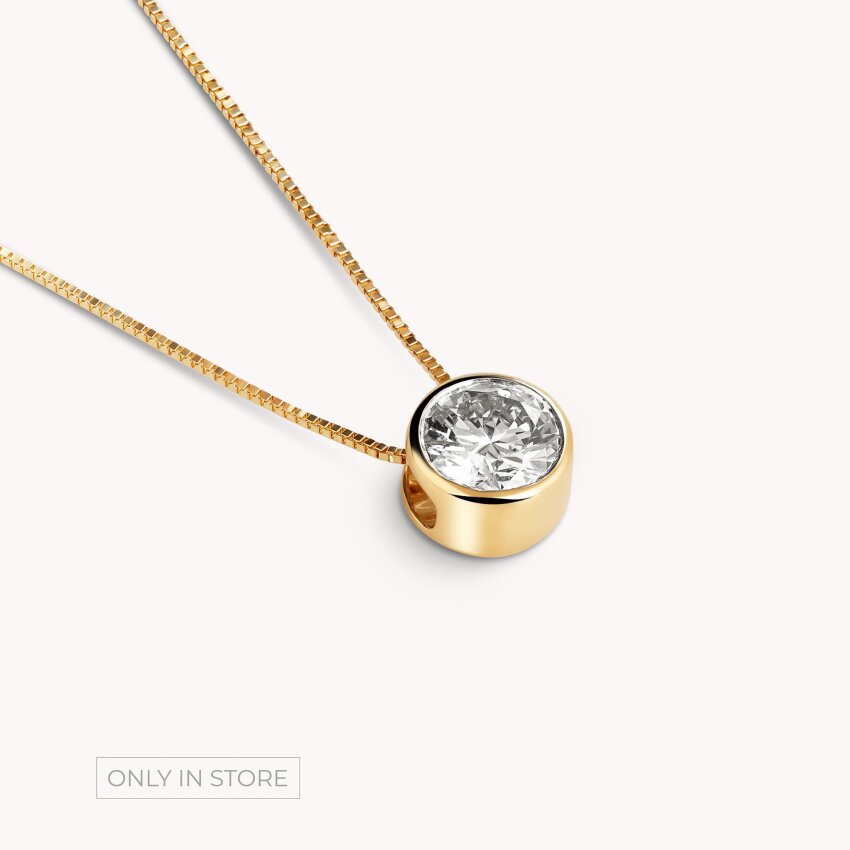 Dijamantni privjesak Blistavost Žuto zlato