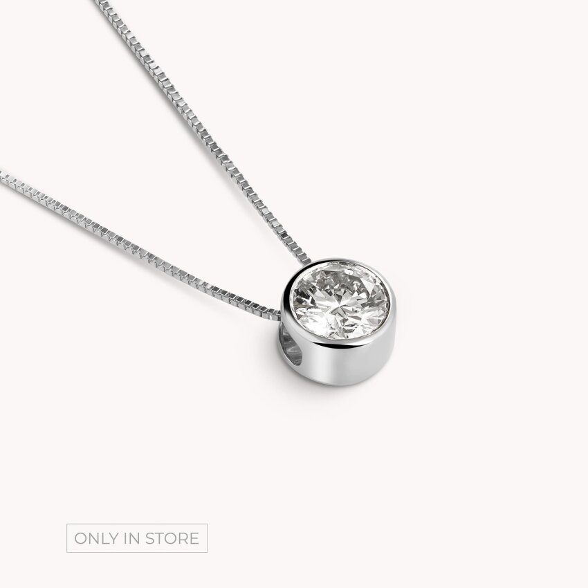 Dijamantni privjesak Blistavost Bijelo zlato