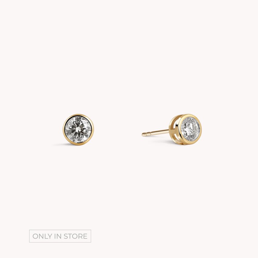 Dijamantne naušnice Blistavost Žuto zlato