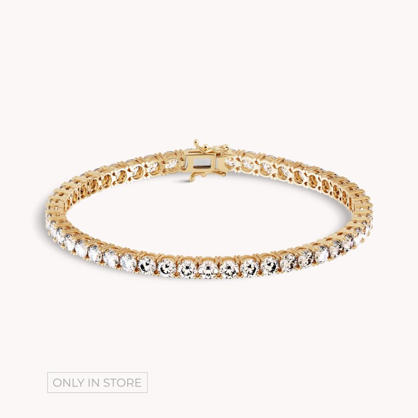 Dijamantna narukvica Blistavo Žuto zlato