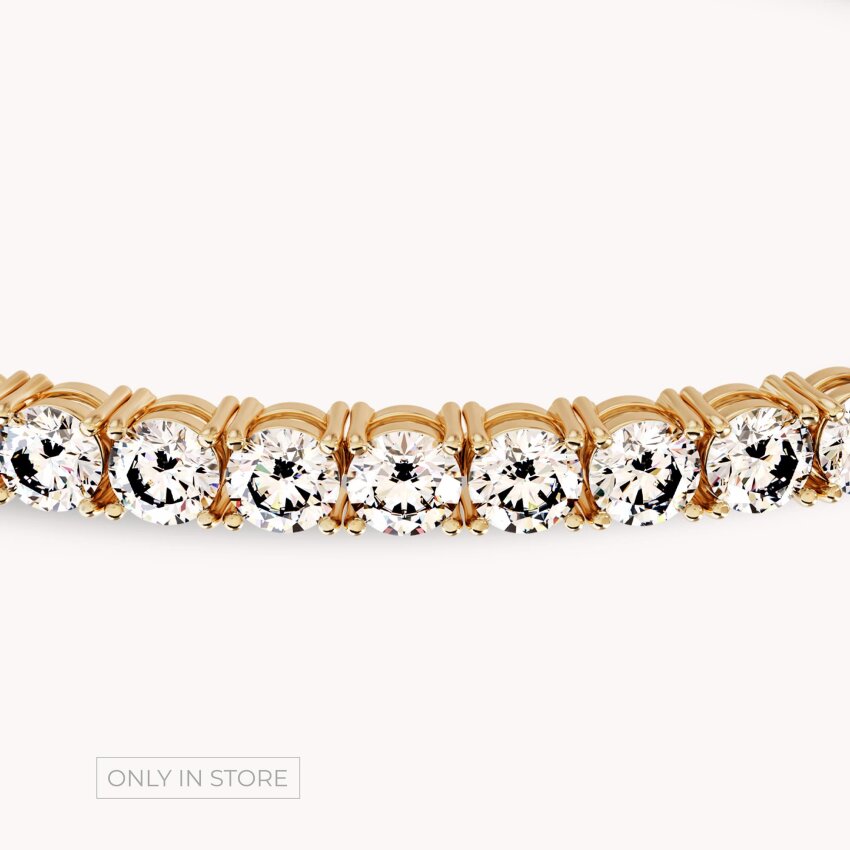 Dijamantna narukvica Blistavo Žuto zlato