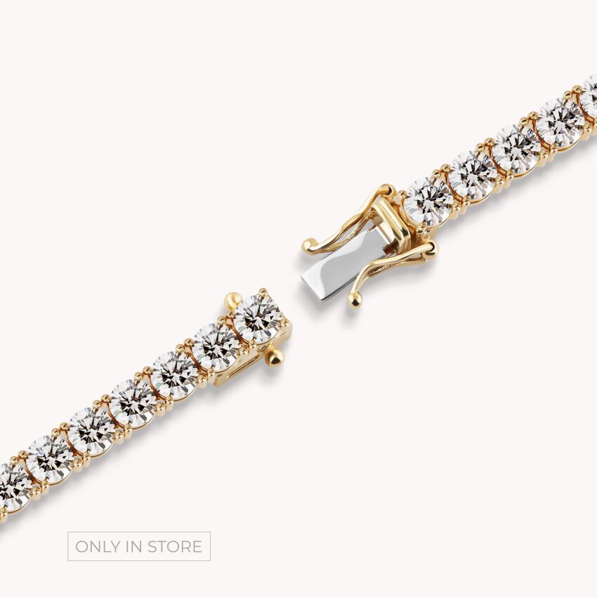 Dijamantna narukvica Blistavo Žuto zlato