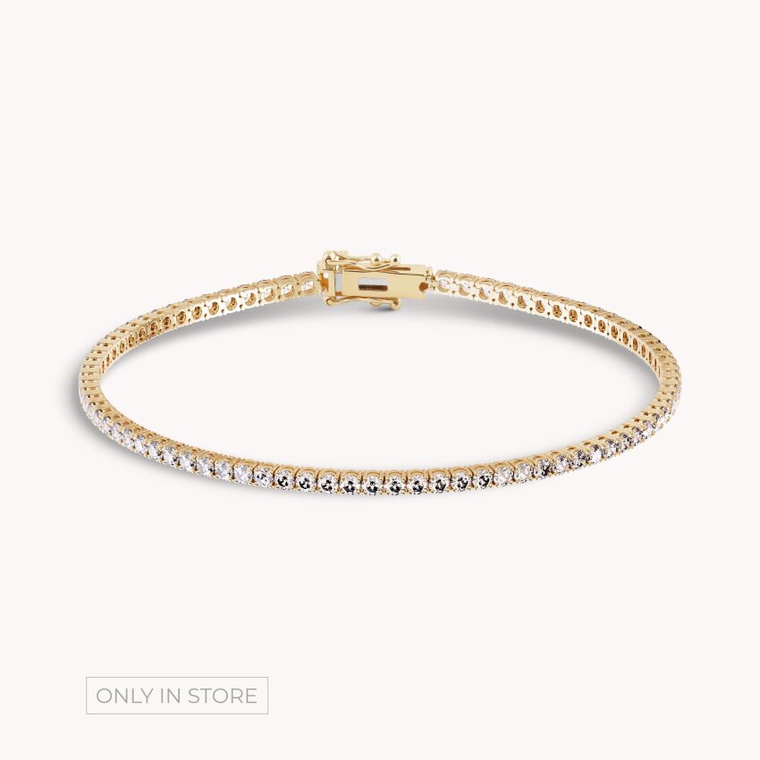 Dijamantna narukvica Ljepota Žuto zlato