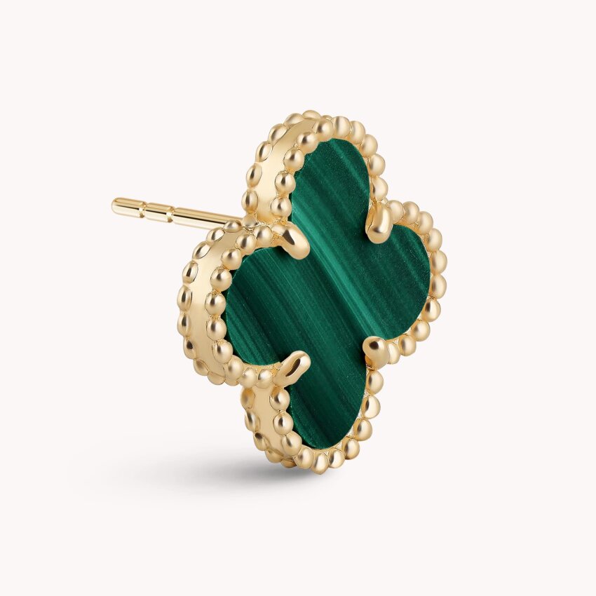 Zlatne naušnice Zelena djetelina Žuto zlato