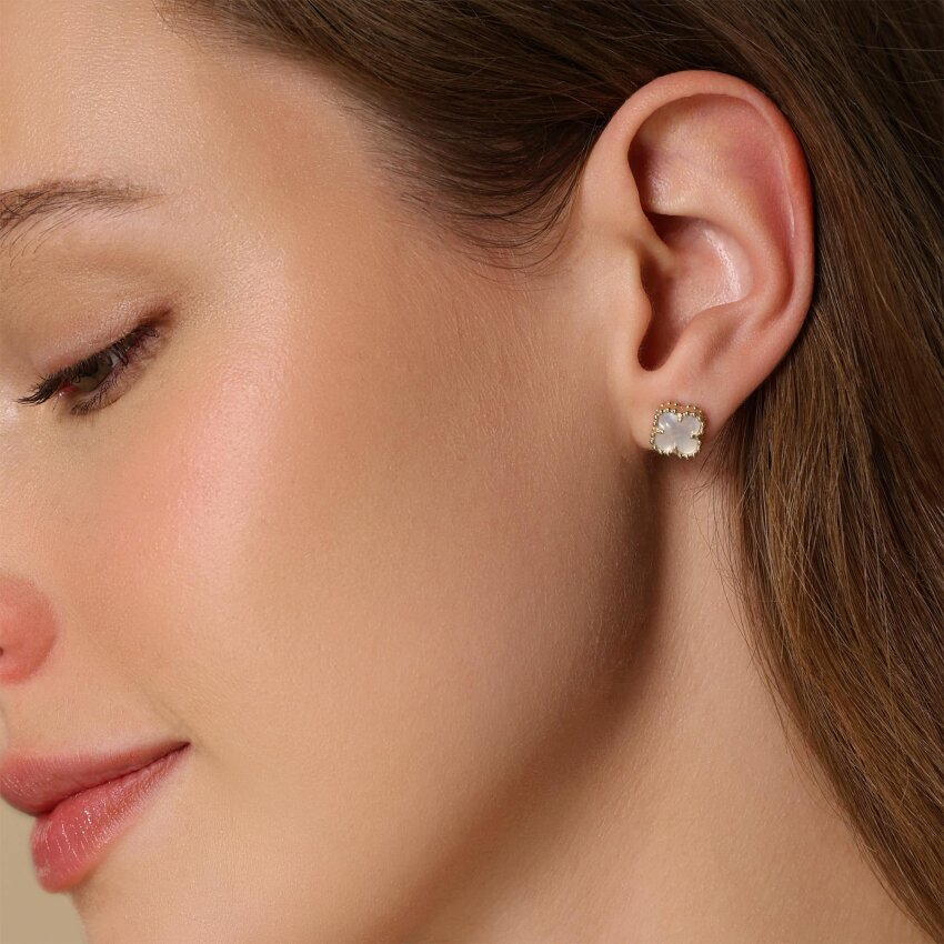 Zlatne naušnice Bijela djetelina