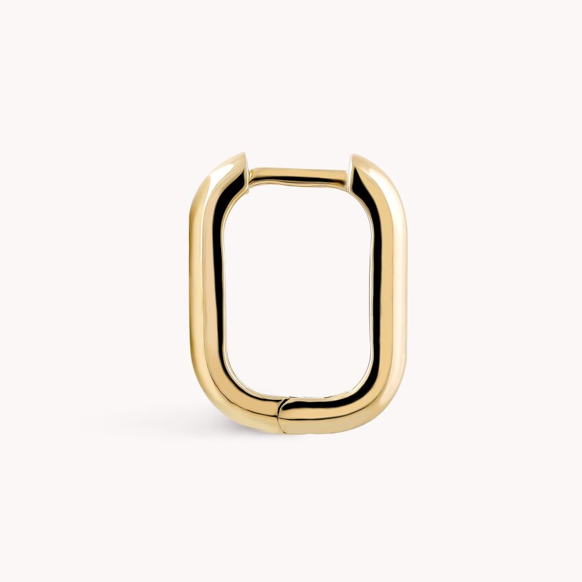 Zlatne naušnice alke Pravokutni dizajn