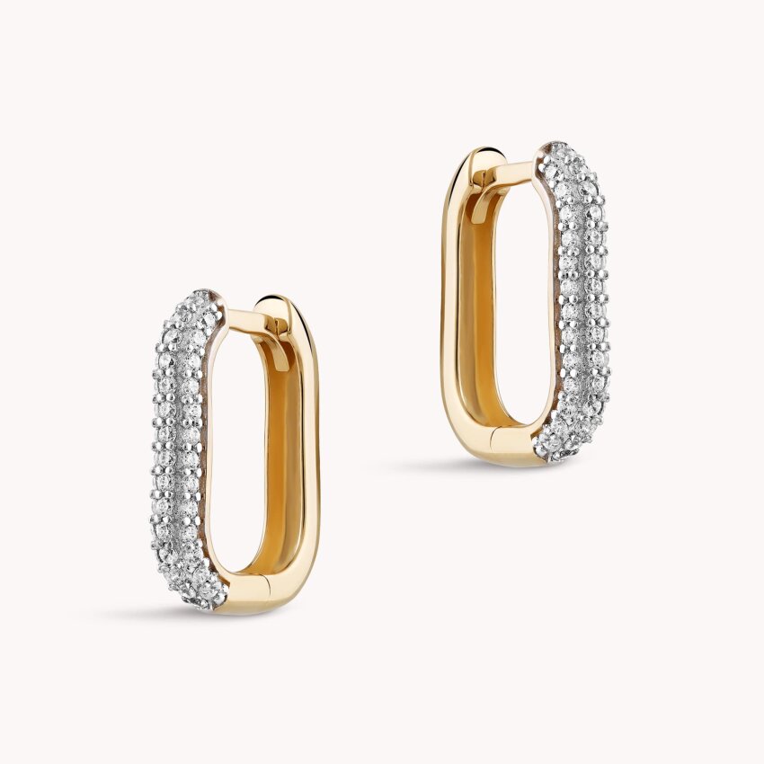 Zlatne naušnice alke Svjetlucave linije