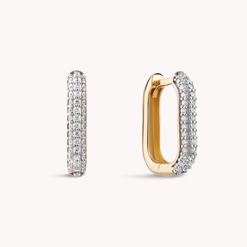 Zlatne naušnice alke Svjetlucave linije