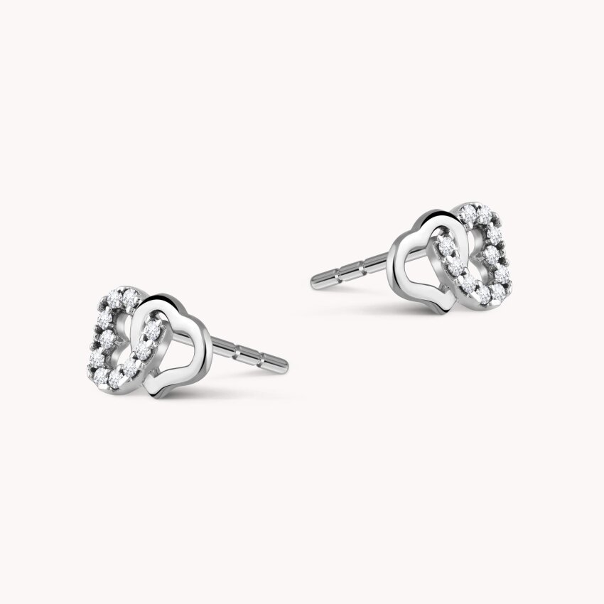 Zlatne naušnice Dva srca