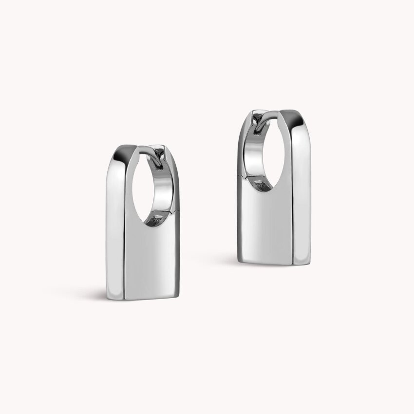 Srebrne naušnice Dugi lokot