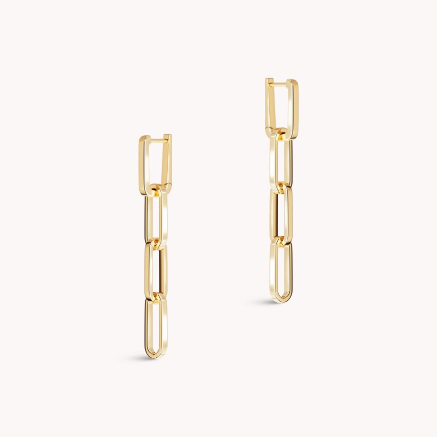 Srebrne naušnice Pune karike 18kt Pozlata