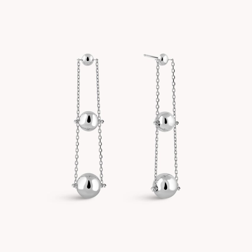 Srebrne naušnice Kuglice