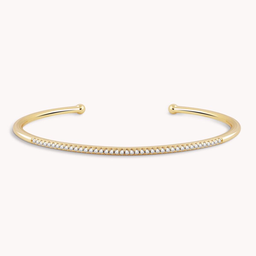 Srebrna narukvica Krug svjetla 18kt Pozlata