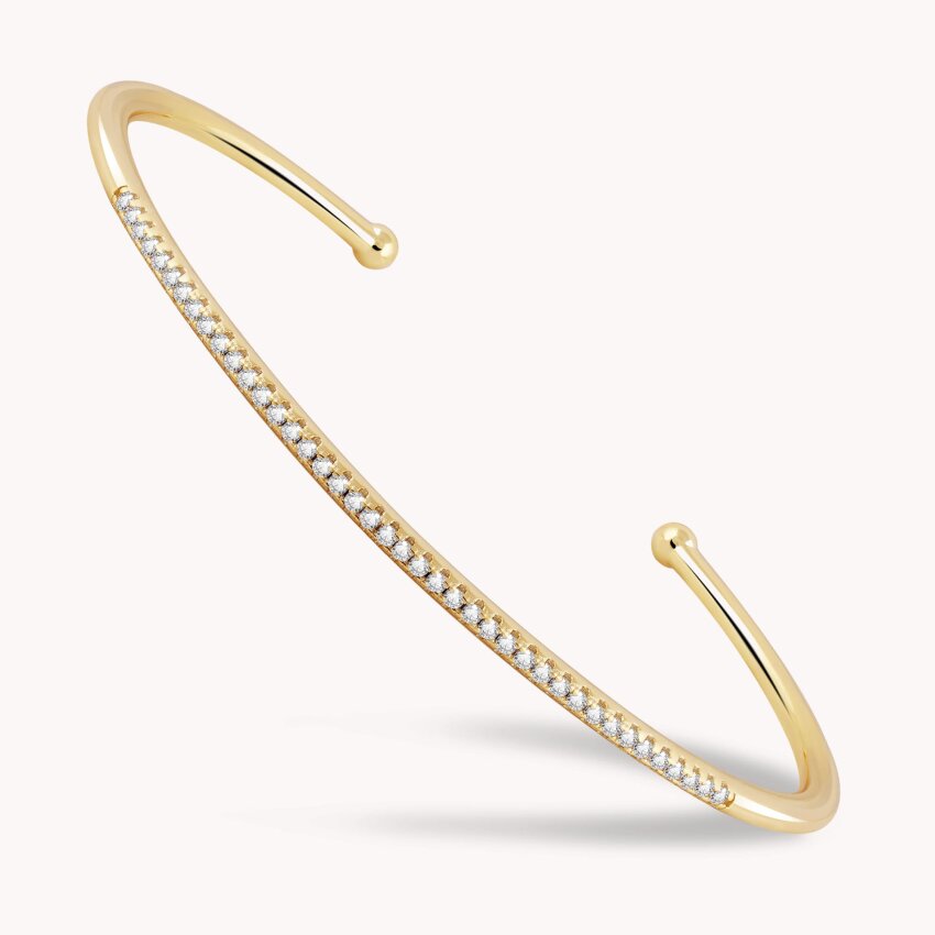 Srebrna narukvica Krug svjetla 18kt Pozlata