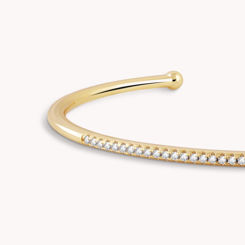 Srebrna narukvica Krug svjetla 18kt Pozlata