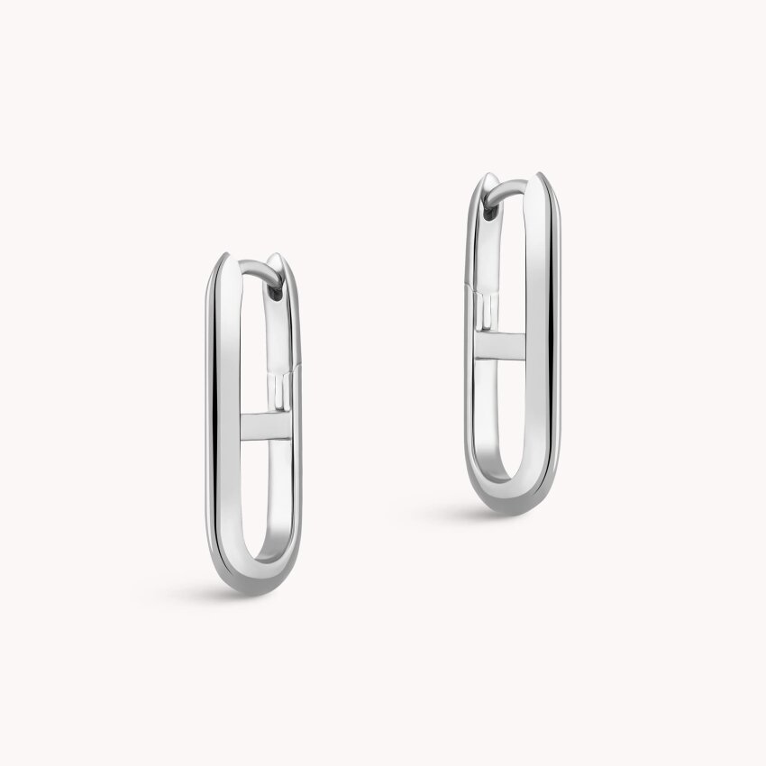 Srebrne naušnice Mala karika