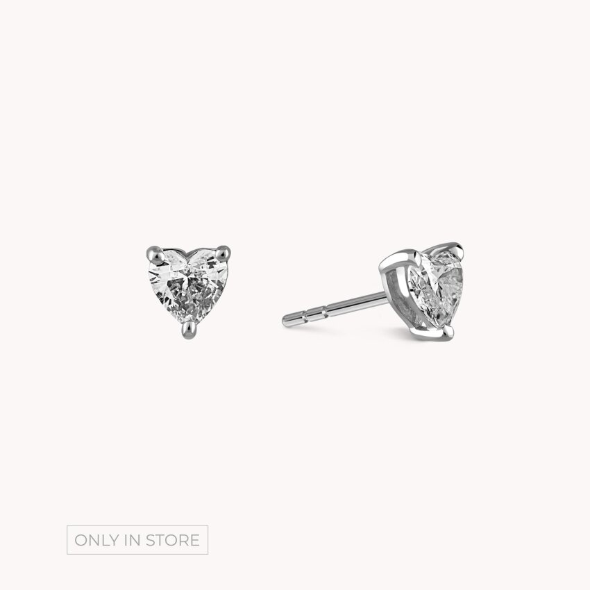 Dijamantne naušnice Srce