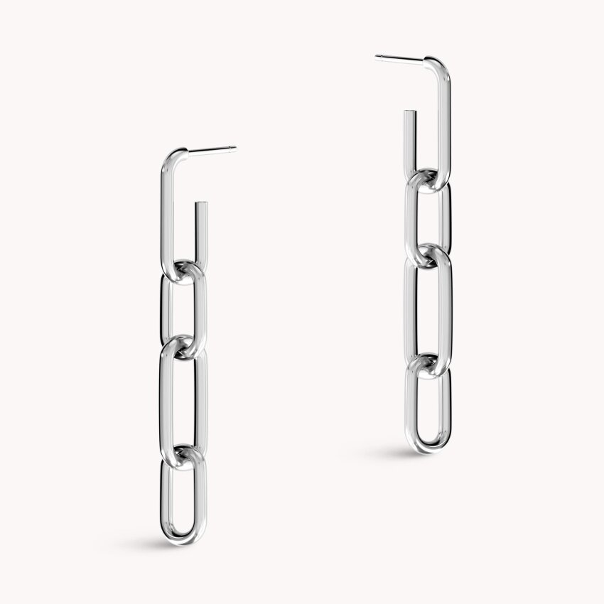Srebrne naušnice Četiri karike