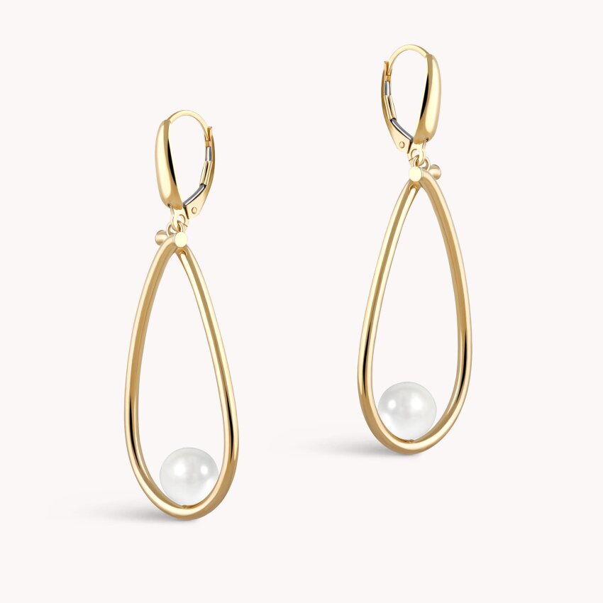 Zlatne naušnice Biser u suzi