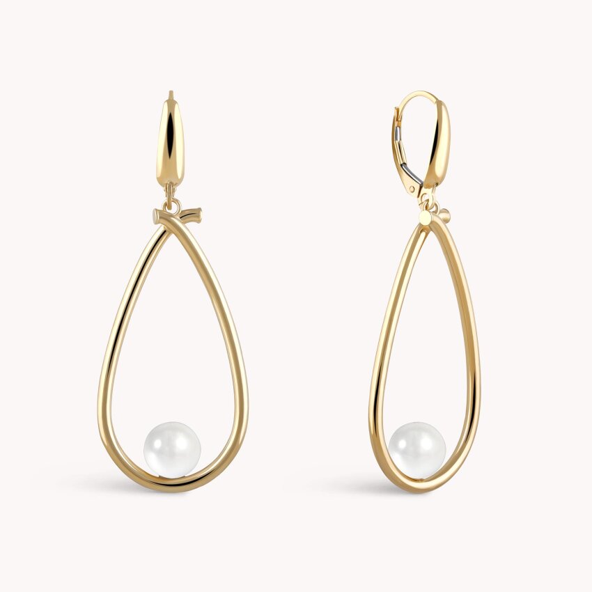 Zlatne naušnice Biser u suzi