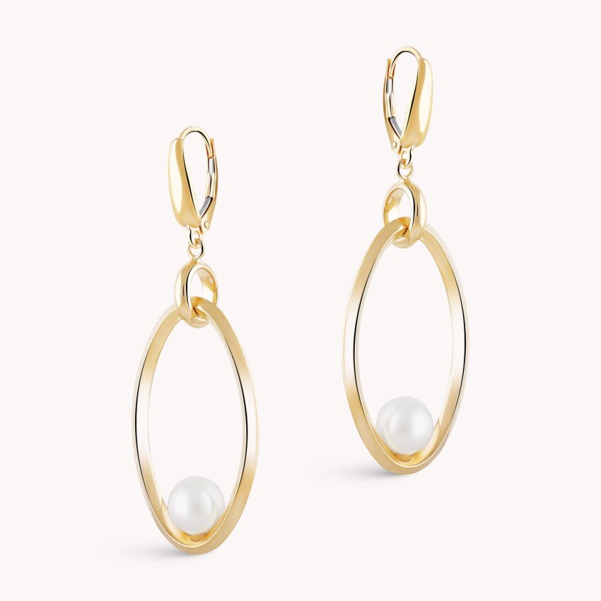 Zlatne naušnice Okrugli biser