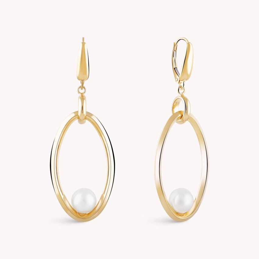 Zlatne naušnice Okrugli biser