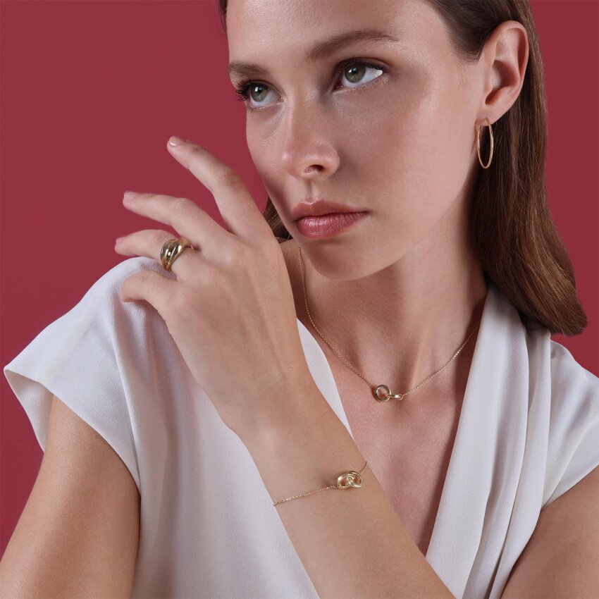 Zlatne naušnice Rondo