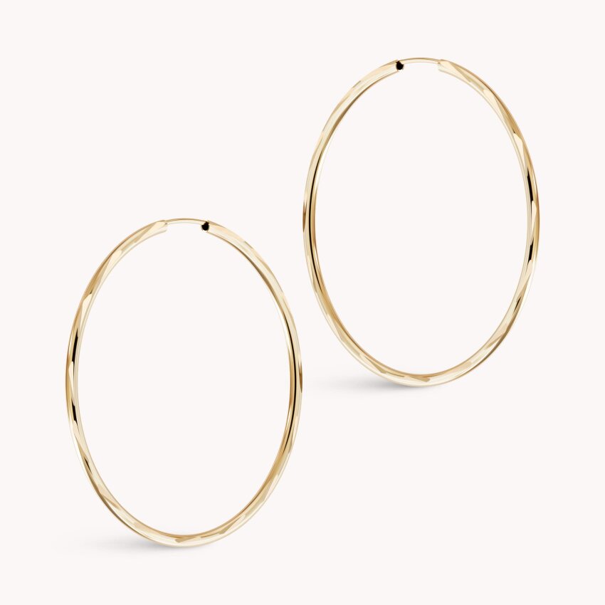 Zlatne naušnice Reljefni uzorak