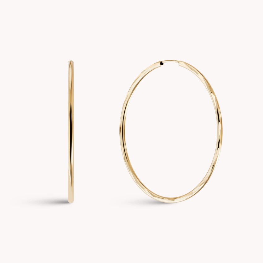 Zlatne naušnice Reljefni uzorak