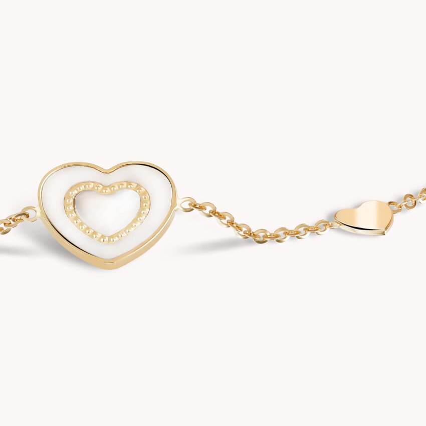 Zlatna narukvica Nježno srce