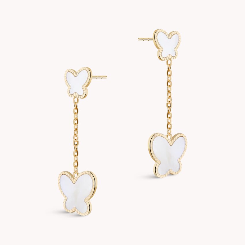 Zlatne naušnice Nježni leptiri