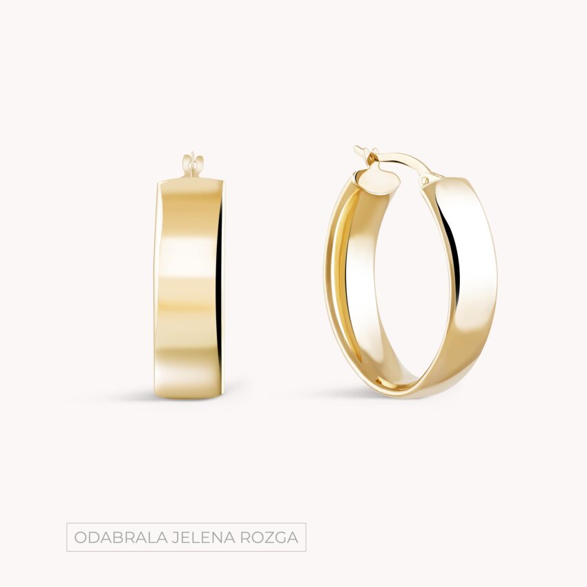 Zlatne naušnice Nježna jednostavnost