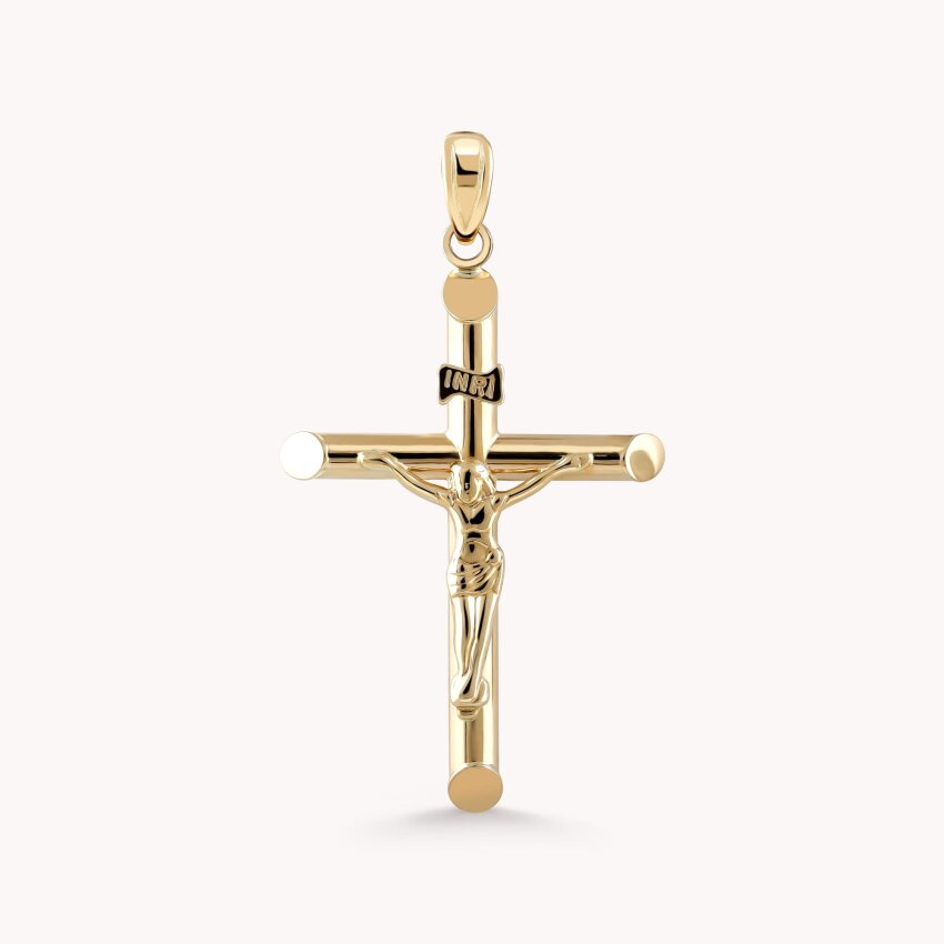 Zlatni privjesak Križ