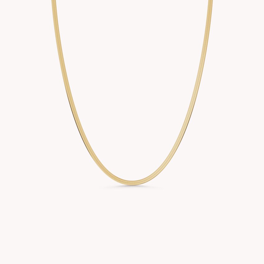 Srebrna ogrlica Popularan izbor 18kt Pozlata