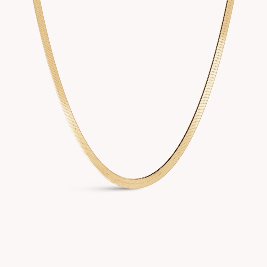 Srebrna ogrlica Popularan izbor 18kt Pozlata