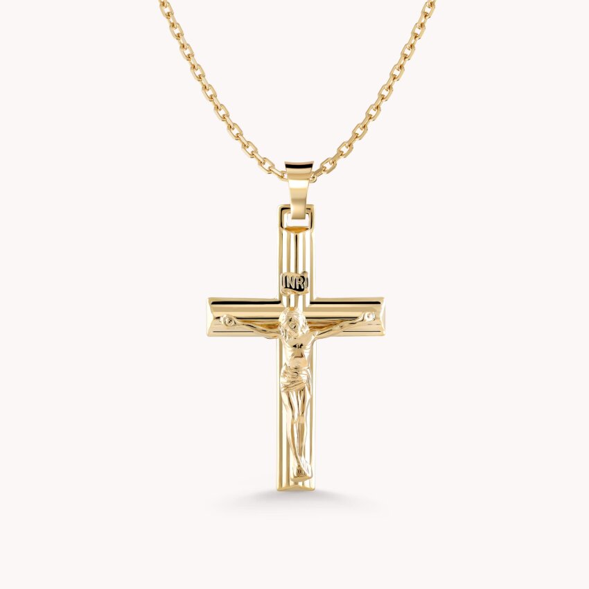 Zlatni privjesak Križ