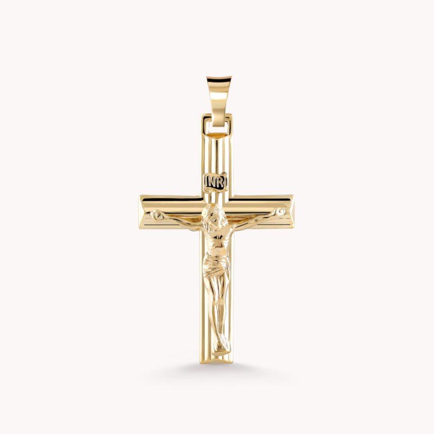 Zlatni privjesak Križ