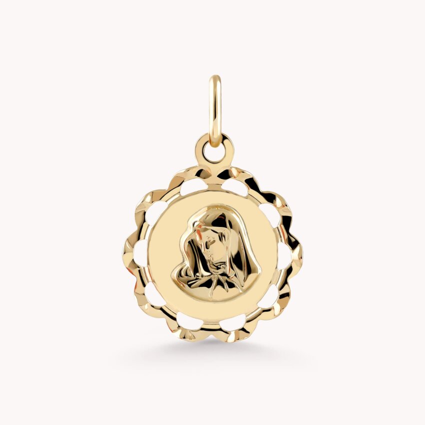 Zlatni privjesak Djevica Marija