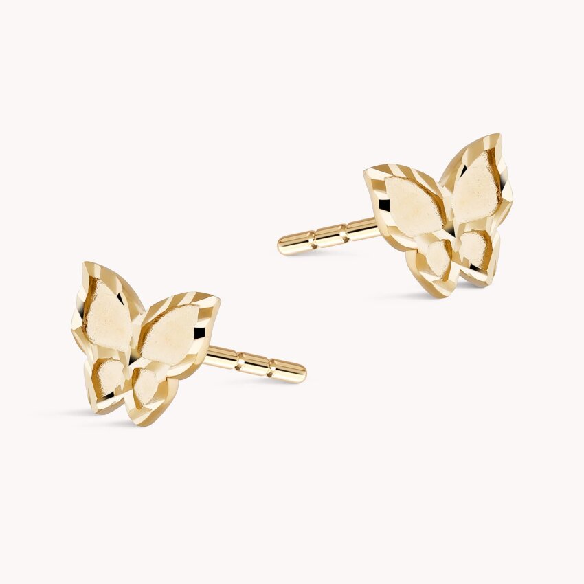 Zlatne naušnice Maleni leptiri